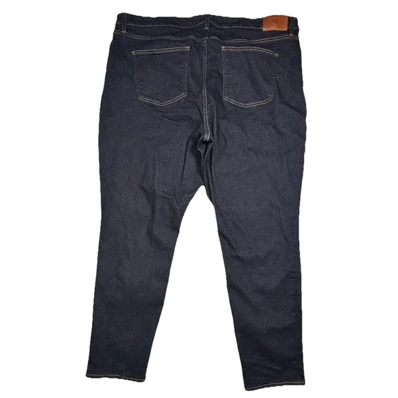 Lauren Ralph Lauren Modern Fit Stretch Jeans Womens 20W Dark Wash 27 Inseam - Picture 7 of 9